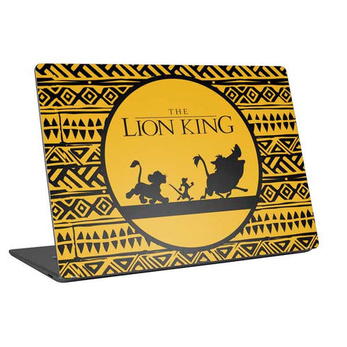 Disney The Lion King Simba Timon and Pumba Tribal Print Universal Laptop 16in (13 x 9.4in) Skin